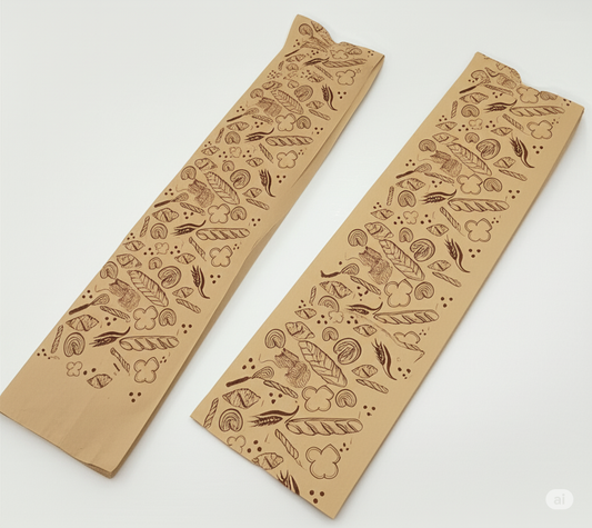 Bolsa Papel Kraft Para Baguette